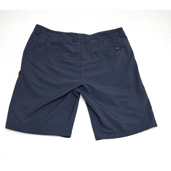 Travis Mathew Performance Golf Shorts Mens Size 36 Blue Chinos 11" Stretch - Picture 3 of 13